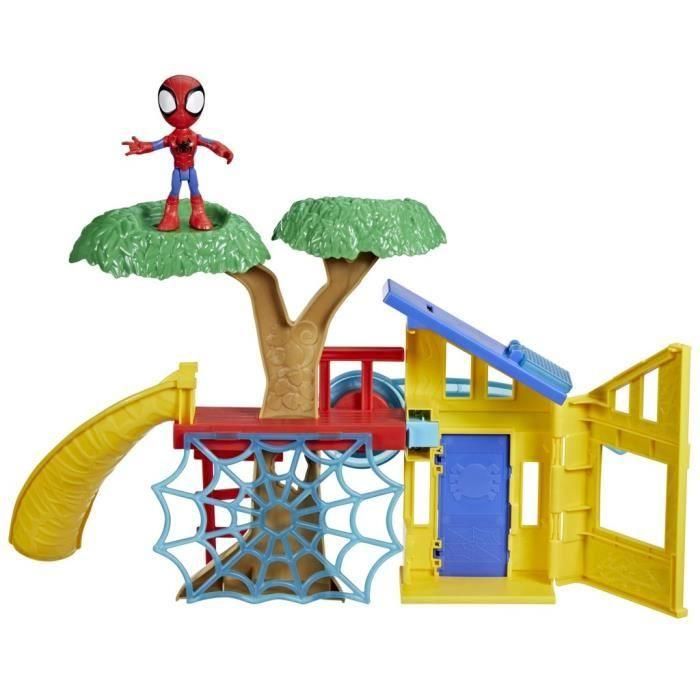 Hasbro HAS5010996197610 Caja Zona de Juegos Spidey con Figura de Spidey 10 cm, Marvel Spidey y Sus Amigos Extraordinarios, Niños 3+ Años