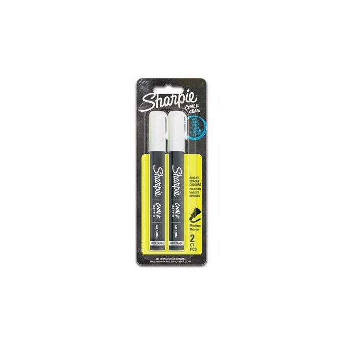 Marcador Tiza Liquida Sharpie Chalk Marker Blanco Blister De 2
