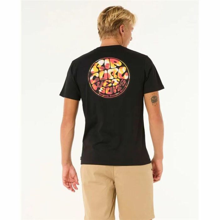 Camiseta de Manga Corta Hombre Rip Curl Passage Tee Negro 3