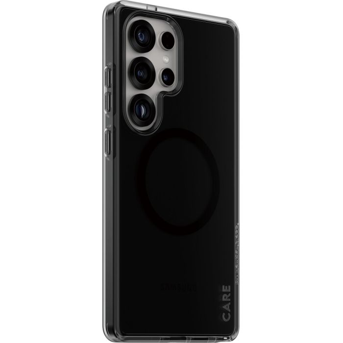 PanzerGlass CARE Flagship Case Smokey/Black Compatible con Galaxy S25 Ultra y QI