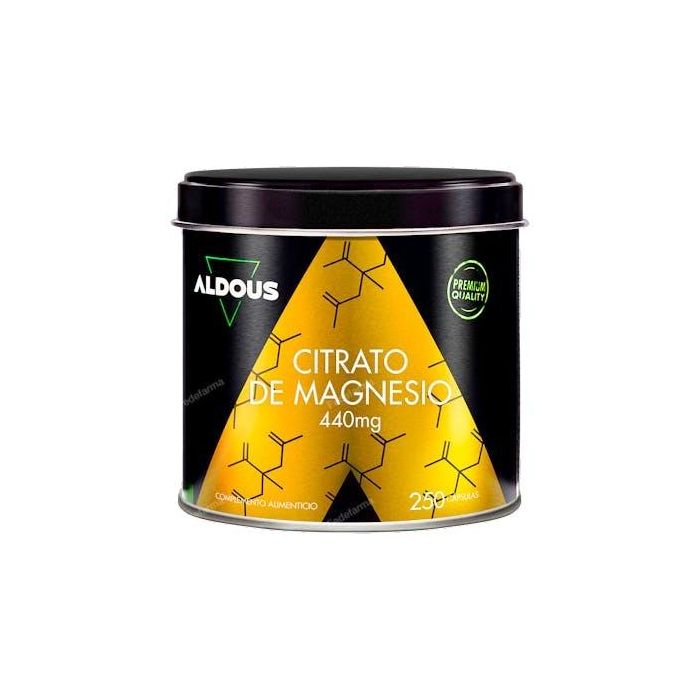 Aldous Bio Citrato de Magnesio 250 Cápsulas