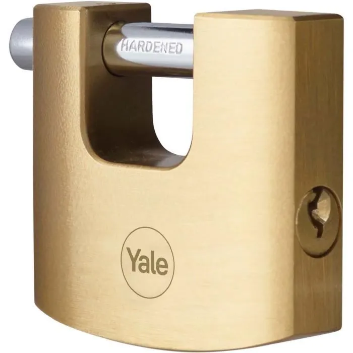 Yale Candado de seguridad Y114B/70/113/1, arco de acero cementado, 3 llaves 2