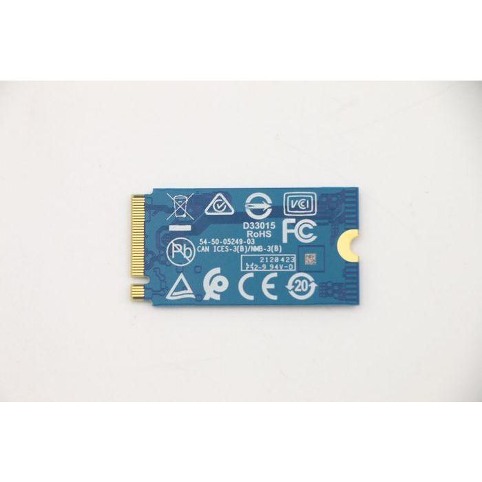 Lenovo 256GB PCIe 2242 SSD, NVMe interface, up to 2400 MB/s read speed, ideal for ultra-thin notebooks and tablets. 1