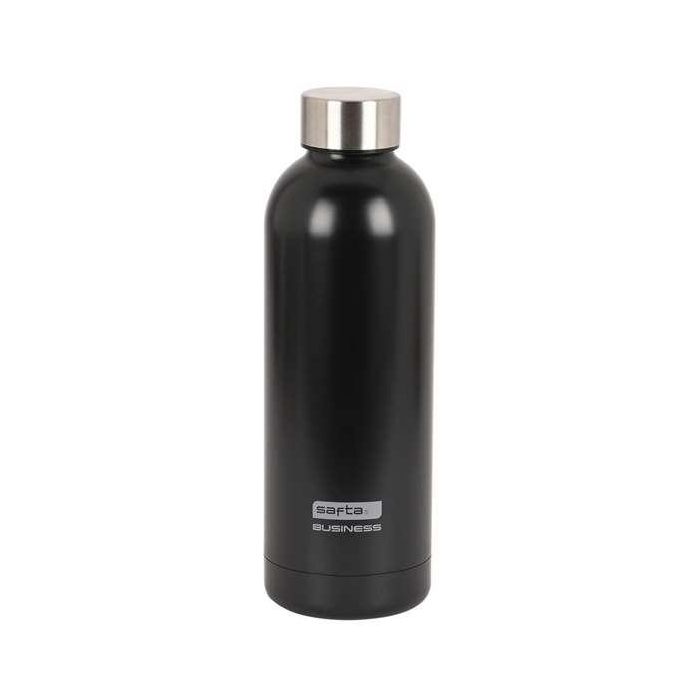 Botella Portaliquido Safta 500 mL Termo Acero Inoxidable Azul-Gris-Negro 225x70 mm Botella Portaliquido Safta 500 mL Termo Acero Inoxidable Azul-Gris-Negro 225x70 mm