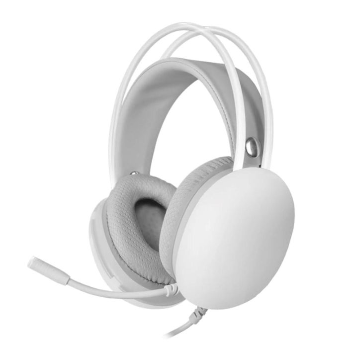 Auriculares con Micrófono Mars Gaming MH-GLOW Blanco RGB 0 Auriculares con Micrófono Mars Gaming MH-GLOW Blanco RGB 0