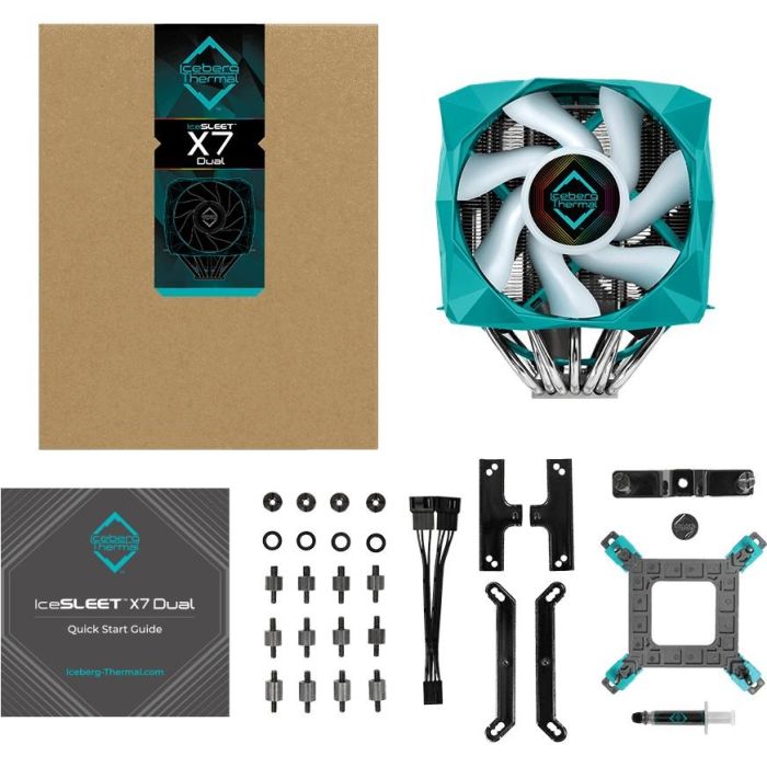 K ICEBERG THERMAL IceSLEET X7 Dual - ARGB - AM4/AM5/1200/1700 11 K ICEBERG THERMAL IceSLEET X7 Dual - ARGB - AM4/AM5/1200/1700 11
