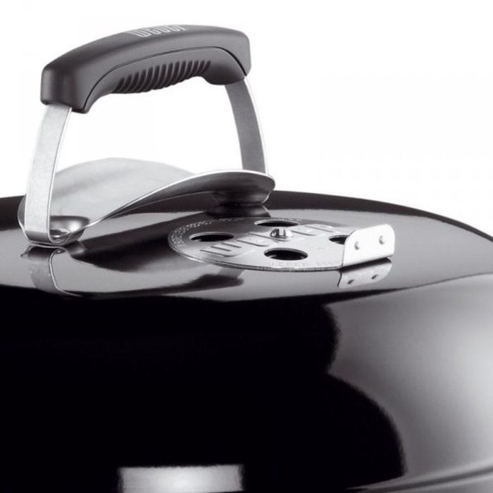 Weber Compact Kettle Barbacoa de Carbón Ø47 cm, para 6 personas, cuerpo acero esmaltado, rejilla de cocción cromada, Color Negro 3