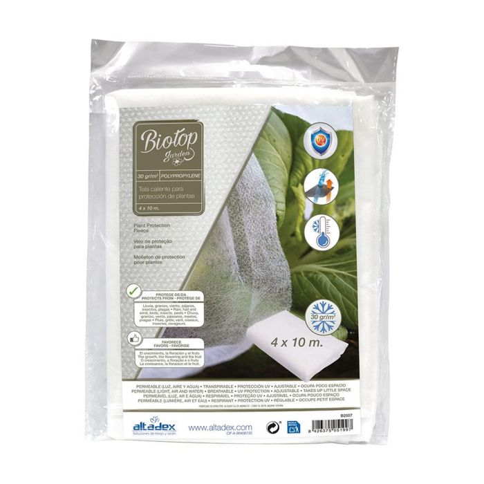 Biotop Tela de Protección Cultivos Paño Artic 4 x 10 m 30g/m² 1