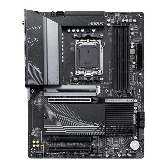 Gigabyte B650 AORUS ELITE AX V2 Placa Base AMD Socket AM5 DDR5 WiFi 6E para Ryzen 7000 8000 9000 Series 2 Gigabyte B650 AORUS ELITE AX V2 Placa Base AMD Socket AM5 DDR5 WiFi 6E para Ryzen 7000 8000 9000 Series 2