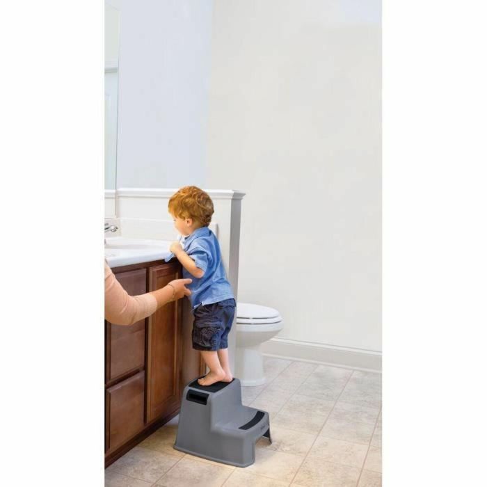 Dreambaby DRE9312742406868 Taburete con escalera 2 Up Antideslizante texturizado para niños y adultos 80kg Gris y Negro 1 Dreambaby DRE9312742406868 Taburete con escalera 2 Up Antideslizante texturizado para niños y adultos 80kg Gris y Negro 1