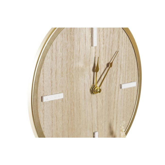 DKD Home Decor Reloj de Sobremesa Estilo Boho Natural Dorado con Marco de Fotos Integrado, MDF, Metal y Cristal – 24x8x40 cm (2 Unidades) 1 DKD Home Decor Reloj de Sobremesa Estilo Boho Natural Dorado con Marco de Fotos Integrado, MDF, Metal y Cristal – 24x8x40 cm (2 Unidades) 1