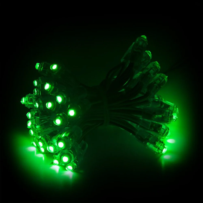 Epistar Pixel LED 0.1W 2Lm 9Mm 5V (Cadena 50 Unidades) Verde 50.000H [DE-PIX-9-G] 1