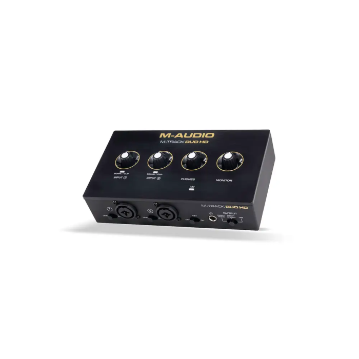 MAUDIO M-Track Duo HD Interfaz de Audio USB-C 2x2 24 bits/192 kHz con Previo Crystal y Software Producer Essentials 2