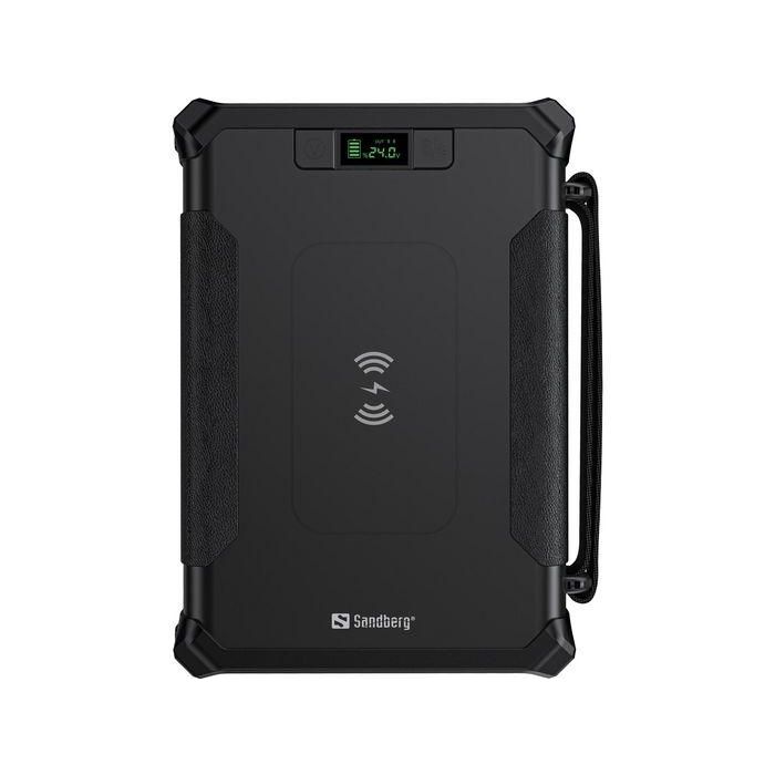 Sandberg Survivor Powerbank 96000 mAh 8 en 1 Robusto, Resistente Agua, USB-C, USB-A QC, DC 12V, Carga Inalámbrica, Linterna 1