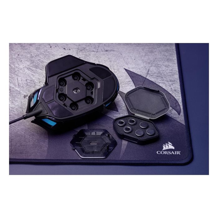 Corsair Nightsword RGB - Ratón Gaming Óptico, 18000 DPI, Personalizable, Peso Ajustable, 8 Botones Programables, Negro - Para Mano Derecha 2