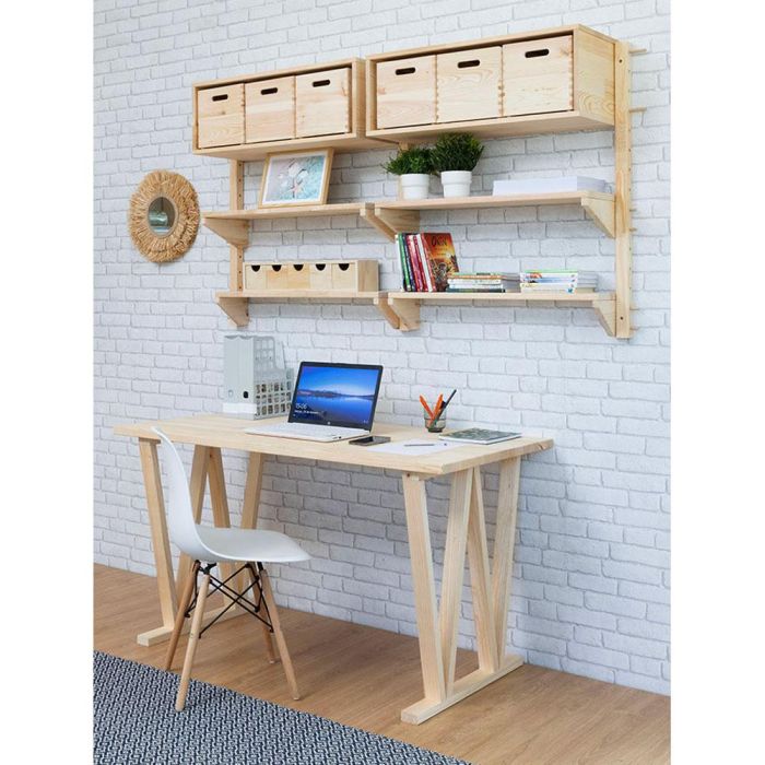 Astigarraga Bok Patas de madera para mesa o escritorio, 2 posiciones, 75x64x5,8cm 11