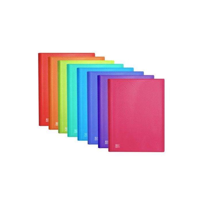 Carpeta Fundas (Tarifario) Oxford/Elba Urban Pp Translucido A4+ 60 F. Surtido (8 Colores) (Set de 10)