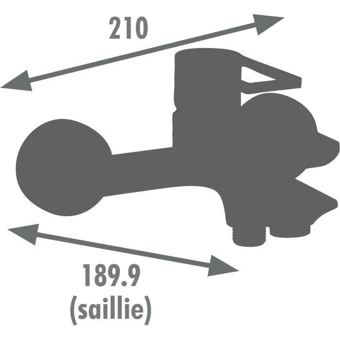 Edouard Rousseau EDO3047404062637 Mezclador de Baño-Ducha Styl Cromo 1