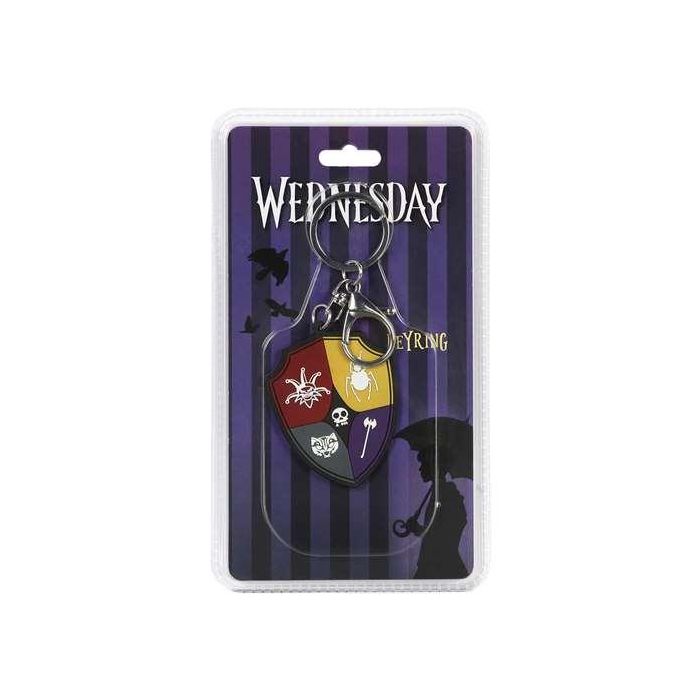 Karactermania Llavero Brand Miércoles Crest PVC Multicolor 5 x0,6 x6 cm 1 Karactermania Llavero Brand Miércoles Crest PVC Multicolor 5 x0,6 x6 cm 1