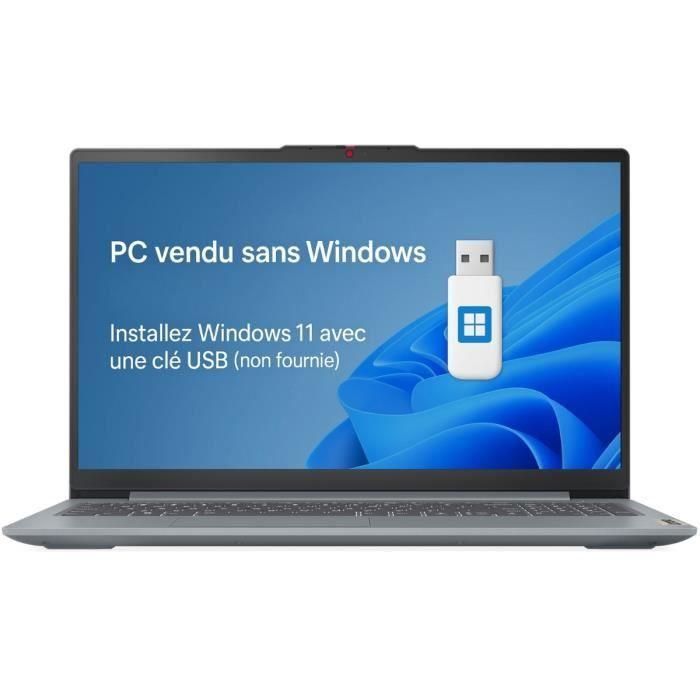 Portátil LENOVO IdeaPad Slim 3 15ABR8 | Sin Windows - 15'' FHD IPS - Ryzen 5 5625U - 16 GB RAM - 512 GB SSD - AZERTY 1 Portátil LENOVO IdeaPad Slim 3 15ABR8 | Sin Windows - 15'' FHD IPS - Ryzen 5 5625U - 16 GB RAM - 512 GB SSD - AZERTY 1