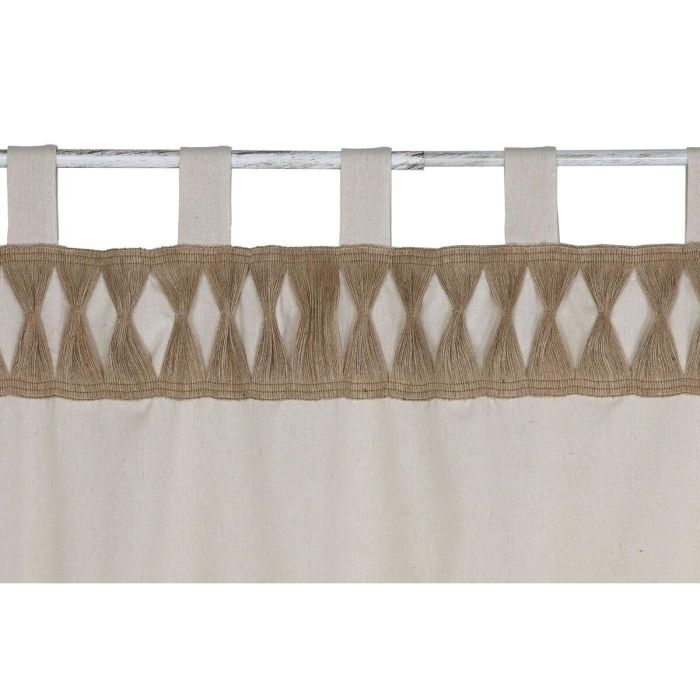 Cortina Cottage DKD Home Decor Beige Natural 260 x 140 cm 4