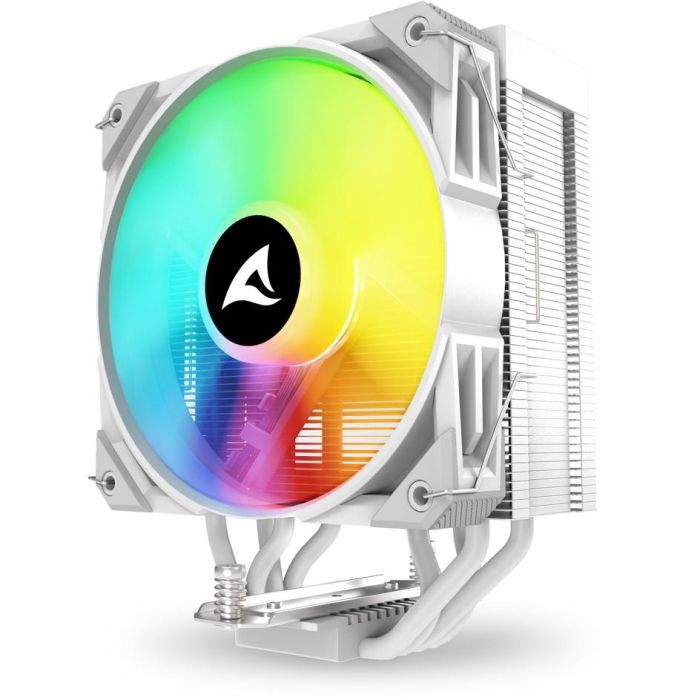 Sharkoon A40 Refrigerador de Aire para CPU RGB Blanco - Ventilador de 12 cm, 500-1800 RPM, 121.55 m³/h, TDP 230W 5 Sharkoon A40 Refrigerador de Aire para CPU RGB Blanco - Ventilador de 12 cm, 500-1800 RPM, 121.55 m³/h, TDP 230W 5