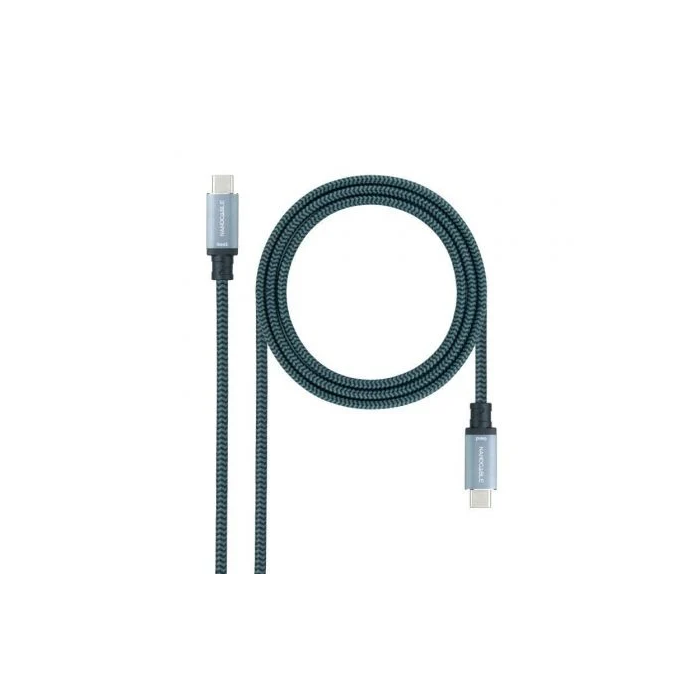 Cable USB-C NANOCABLE 10.01.4103-COMB 3 m Negro Negro/Gris (1 unidad) 1 Cable USB-C NANOCABLE 10.01.4103-COMB 3 m Negro Negro/Gris (1 unidad) 1