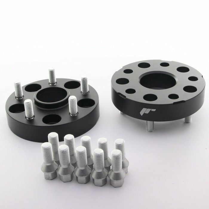 Japan Racing JRWA1-30MM-5L-57BK Adaptadores para llantas, 30 mm, 5 tornillos, 112 mm PCD, centro 57.1 mm, color negro