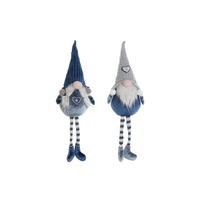 Figura DKD Home Decor Azul Gris 12 x 54 x 13 cm (2 Unidades)
