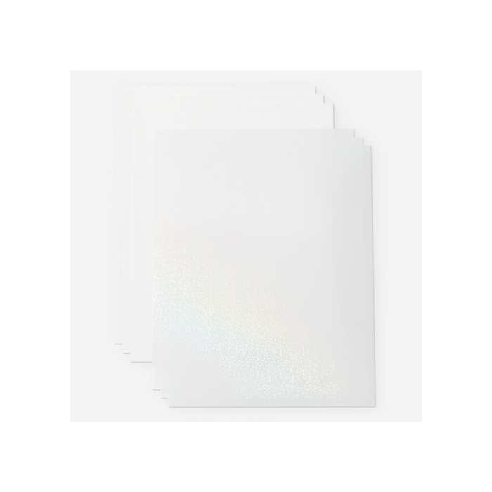 Cricut 2010354 Vinilo de Transferencia Térmica Liso Translúcido - Lámina de Vinilo de Termotransferencia, 5 Hojas