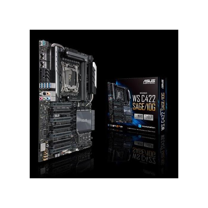 ASUS WS C422 SAGE/10G placa base para servidor y estación de trabajo LGA 2066 (Socket R4) CEB Intel® C422 1 ASUS WS C422 SAGE/10G placa base para servidor y estación de trabajo LGA 2066 (Socket R4) CEB Intel® C422 1