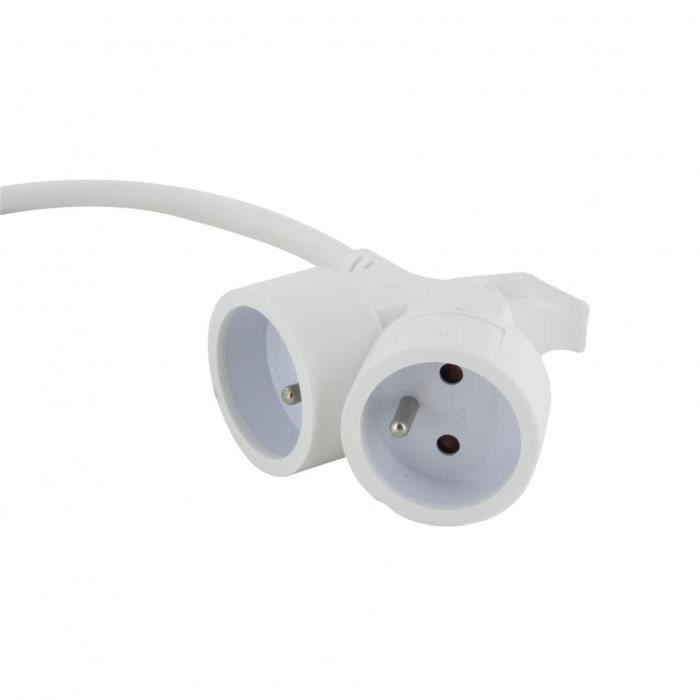 HO5VVF 3G1.5 5M Prolonderer Dual Head White (FR) HO5VVF 3G1.5 5M Prolonderer Dual Head White (FR)