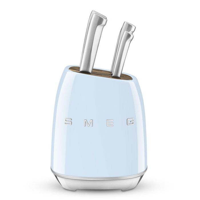 Smeg KBSF02PB Bloque de Cuchillos Estilo Años 50 Azul Pastel