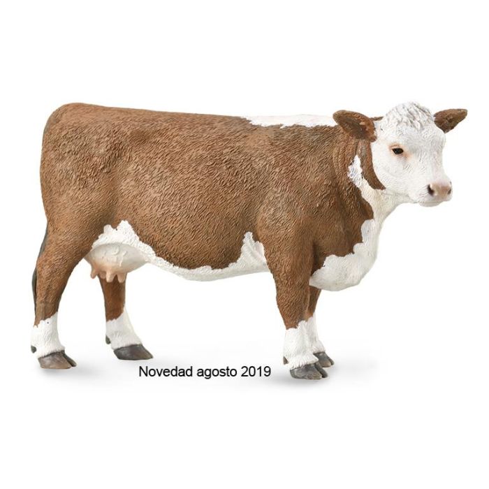 Collecta 88860 Vaca Hereford Figura Animal de Granja Réplica Pintada a Mano Talla L para Niños +3 Años Collecta 88860 Vaca Hereford Figura Animal de Granja Réplica Pintada a Mano Talla L para Niños +3 Años