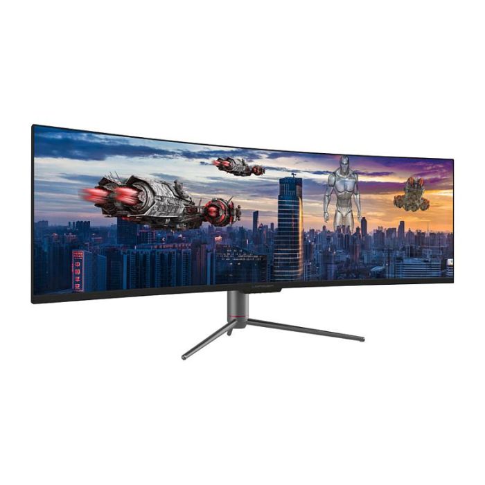 LC-Power LC-M49-DQHD-120-C-Q Monitor 49" UltraWide Quad HD QLED 120Hz VA+DP+HDMI Negro Curvo 1800R 1