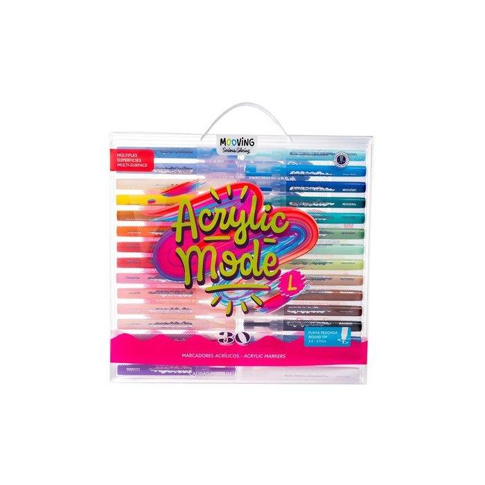 Rotulador Acrilico Mooving 3.4-3.7Mm Pack De 30