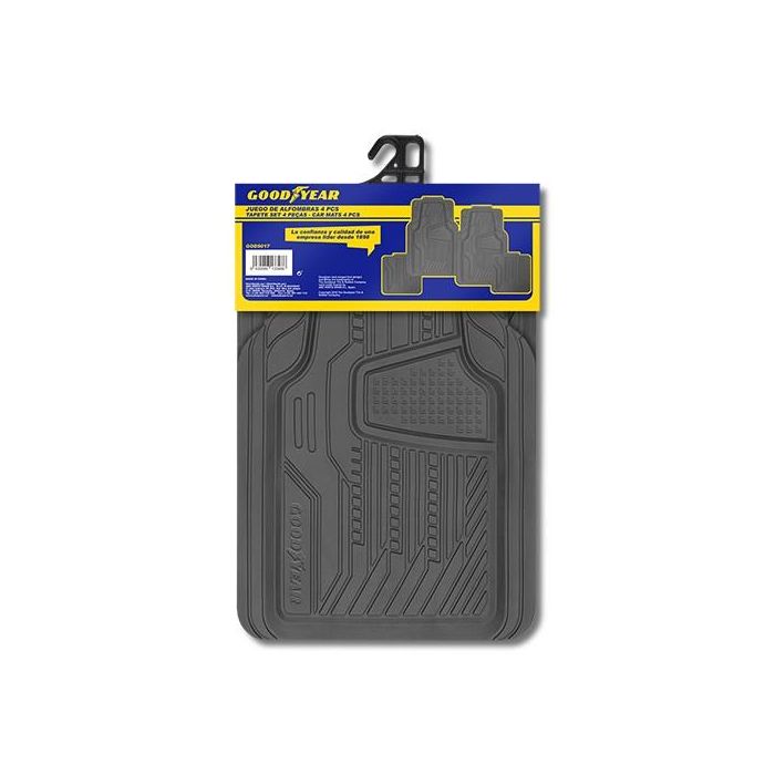 Set de Alfombrillas para Coche Goodyear GOD9017 Negro (4 pcs) 3