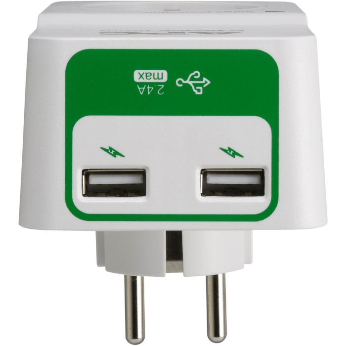 APC PM1WU2-GR Protector Sobretensión Essential SurgeArrest con 1 Salida Schuko y 2 Puertos USB 230 V Blanco 2 APC PM1WU2-GR Protector Sobretensión Essential SurgeArrest con 1 Salida Schuko y 2 Puertos USB 230 V Blanco 2