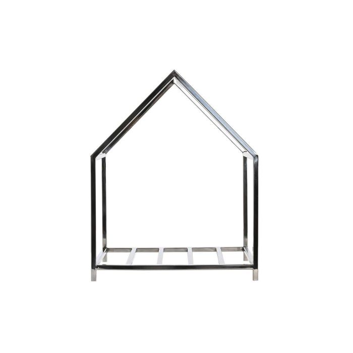 Leñera Moderno DKD Home Decor Plateado 30 x 50 x 40 cm 1 Leñera Moderno DKD Home Decor Plateado 30 x 50 x 40 cm 1