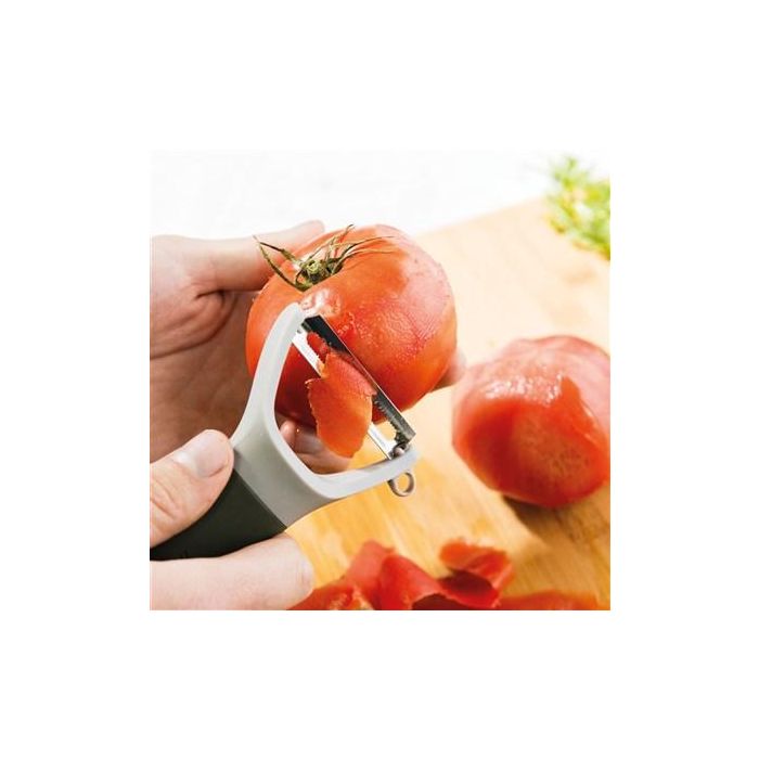Berghoff 3950295 Set de 2 Peladores + Rallador Multiusos para Frutas y Verduras, Acero Inoxidable 1
