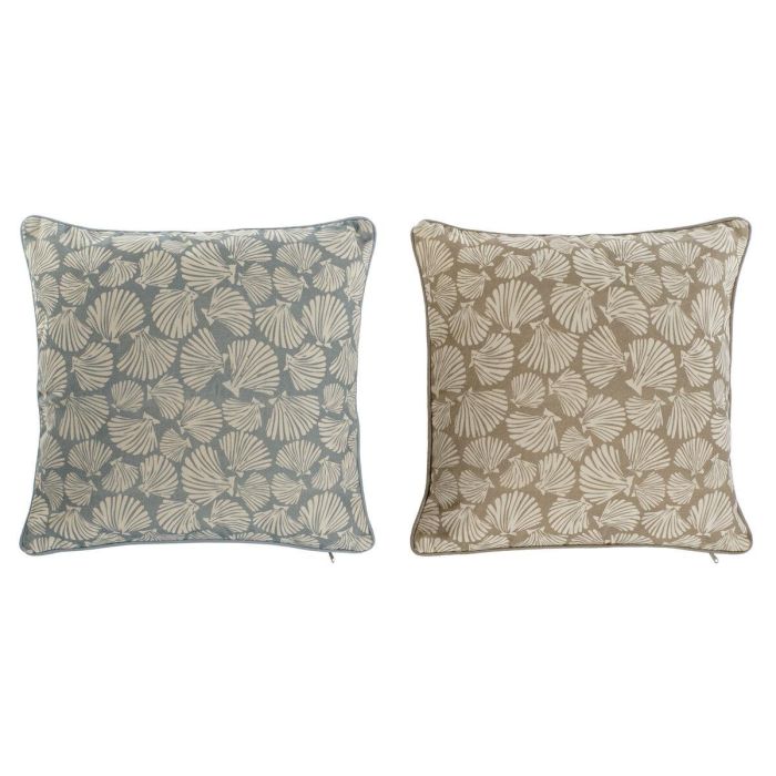 Cojin Mediterraneo DKD Home Decor Beige Azul 10 x 45 x 45 cm (2 Unidades) Cojin Mediterraneo DKD Home Decor Beige Azul 10 x 45 x 45 cm (2 Unidades)