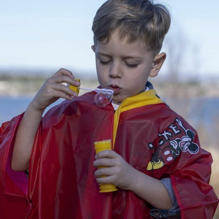 Poncho Impermeable con Capucha Mickey Mouse Rojo 3 Poncho Impermeable con Capucha Mickey Mouse Rojo 3