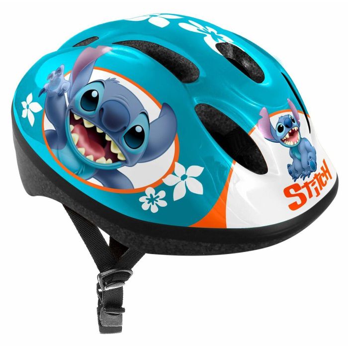 Casco deportivo - DISNEY - STITCH - Talla S - Circunferencia de cabeza ajustable 53/56cm - Ventilación y espuma interna para mayor comodidad