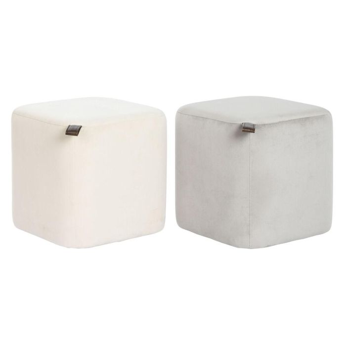 Reposapiés DKD Home Decor Amarillo Azul Beige Gris Scandi 35 x 35 x 35 cm (2 Unidades) Reposapiés DKD Home Decor Amarillo Azul Beige Gris Scandi 35 x 35 x 35 cm (2 Unidades)