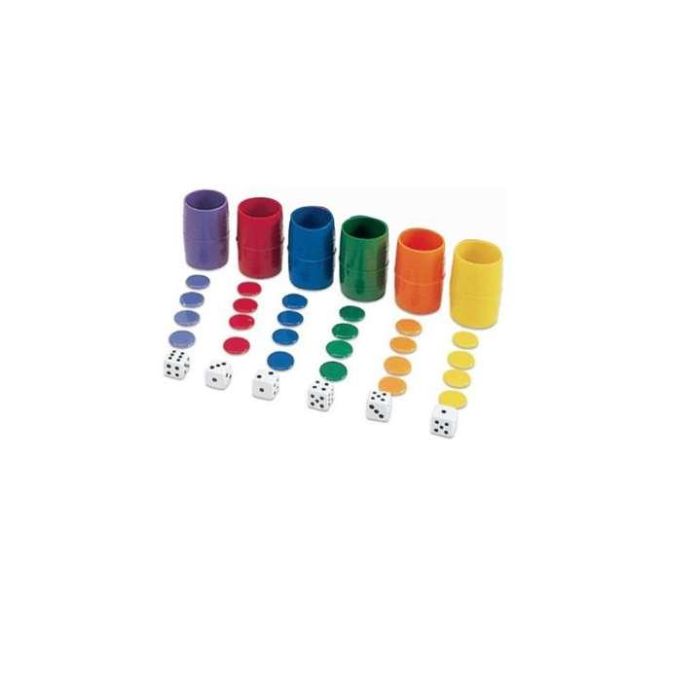 Accesorios de parchis 6 jugadores en caja de plástico 18x5x3,5 cm 1 Accesorios de parchis 6 jugadores en caja de plástico 18x5x3,5 cm 1