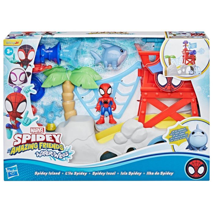 HASBRO Spidey Waterwebs Isla Spidey Set de Juego con 2 Figuras y 6 Accesorios Edad 3+ años 5