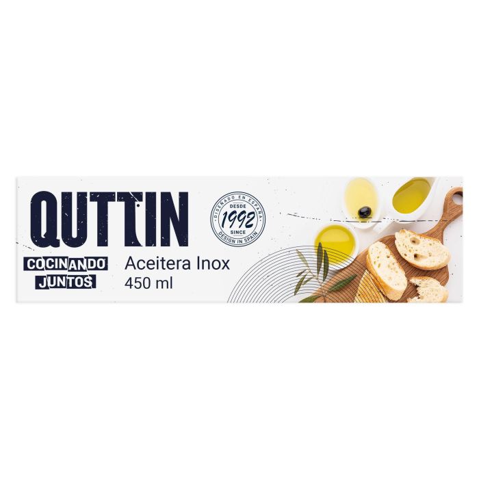 Aceitera de acero inoxidable Quttin 450 ml (12 Unidades) 3 Aceitera de acero inoxidable Quttin 450 ml (12 Unidades) 3