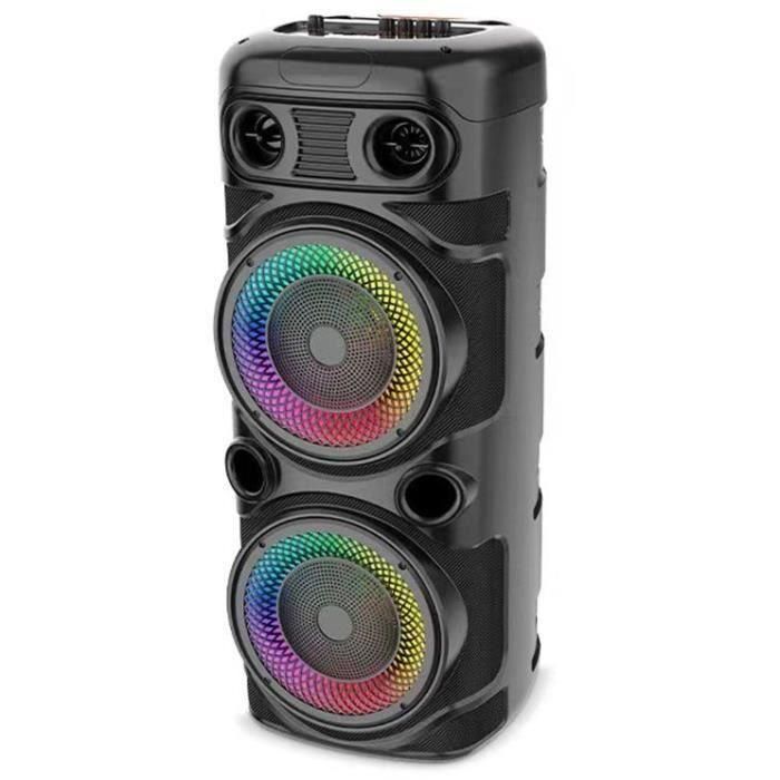 Altavoz Karaoke iluminado - INOVALLEY - KA123-XXL - Bluetooth V5.0 - 75 cm - 900 W - Negro 1