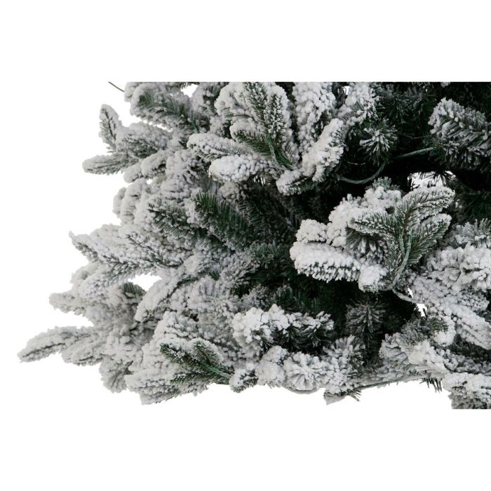 Árbol de Navidad DKD Home Decor Blanco Verde Polietileno Nevado 140 x 140 x 210 cm 4 Árbol de Navidad DKD Home Decor Blanco Verde Polietileno Nevado 140 x 140 x 210 cm 4
