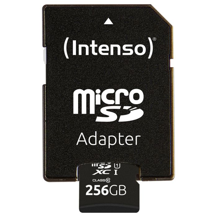 Intenso 3424492 MicroSD 256GB UHS-I Clase 10 U1 90MB/s 3